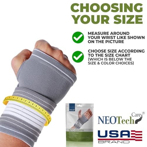 NeoTech Care دعم معصم اليد نيوتيك كير (رمادي، مقاس XL، 1 وحدة) - Image 2