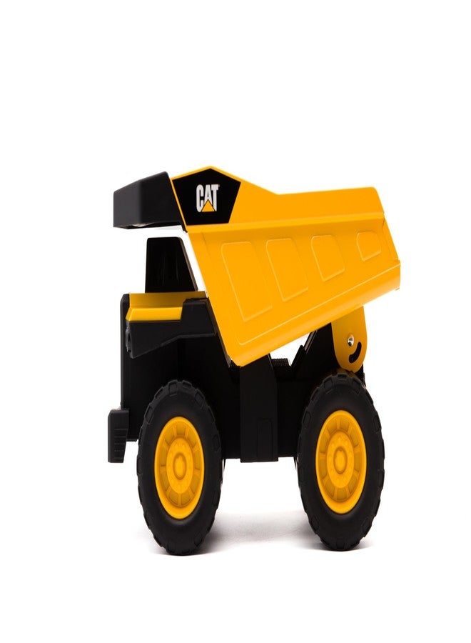 CAT Construction Compact Steel Dump Truck - 12” Heavy Duty Steel Construction Toy with Realistic Working Dump Bed - Durable Vehicle for Indoor & Outdoor Play - Ages 3+ - Image 4