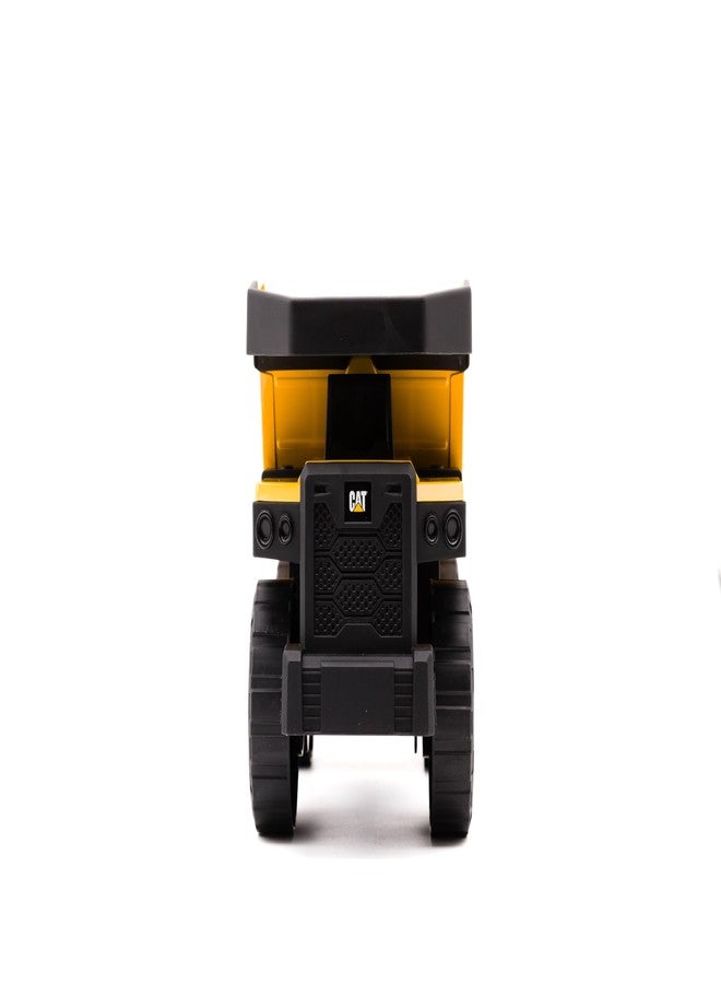 CAT Construction Compact Steel Dump Truck - 12” Heavy Duty Steel Construction Toy with Realistic Working Dump Bed - Durable Vehicle for Indoor & Outdoor Play - Ages 3+ - Image 5