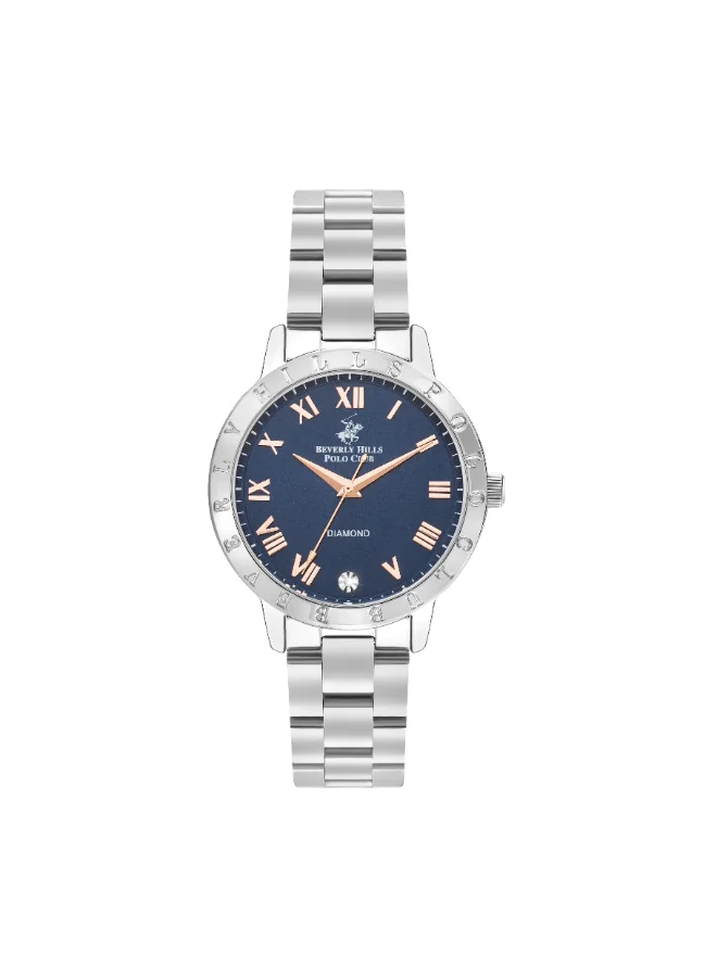 بيفرلي هيلز بولو كلوب BEVERLY HILLS POLO CLUB Women's Analog Dark Blue Dial Watch - BP3386C.390