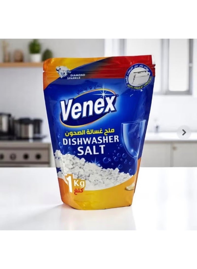 venex Dishwasher Salt 1KG Helps Prevent Limescale - Image 1