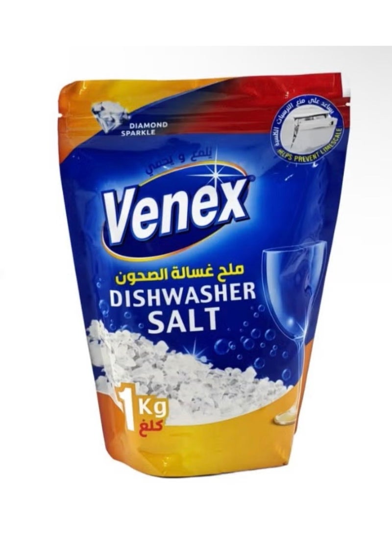 venex Dishwasher Salt 1KG Helps Prevent Limescale - Image 2