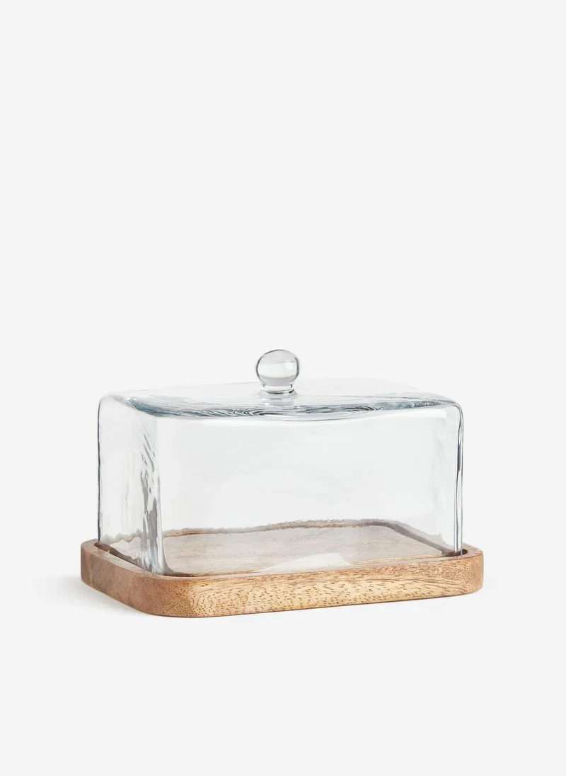 H&M Glass-Cloche Butter Dish