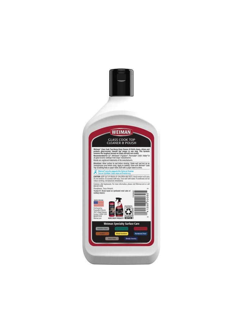 Weiman - Non-Abrasive, No Scratch Induction Glass Ceramic Stove Cooktop Heavy Duty Cleaner and Polish, 20 Ounce - Image 1