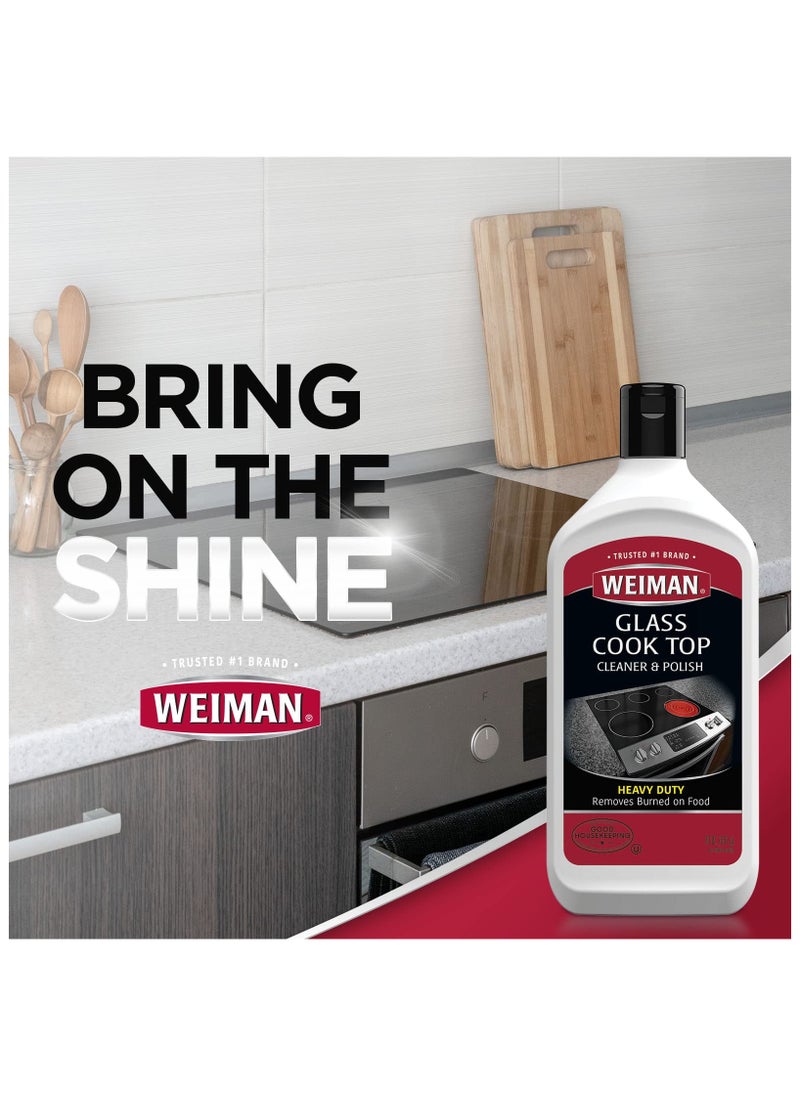 Weiman - Non-Abrasive, No Scratch Induction Glass Ceramic Stove Cooktop Heavy Duty Cleaner and Polish, 20 Ounce - Image 1