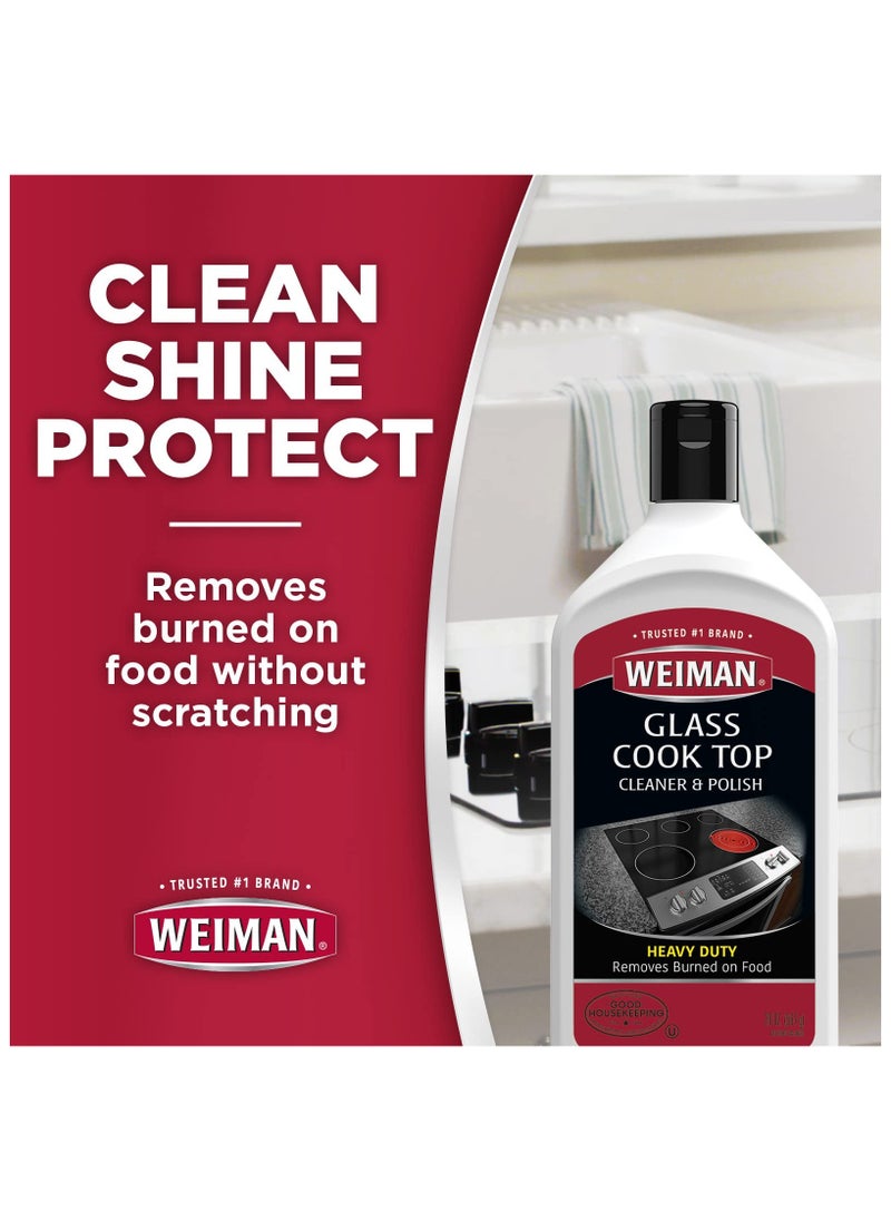Weiman - Non-Abrasive, No Scratch Induction Glass Ceramic Stove Cooktop Heavy Duty Cleaner and Polish, 20 Ounce - Image 1