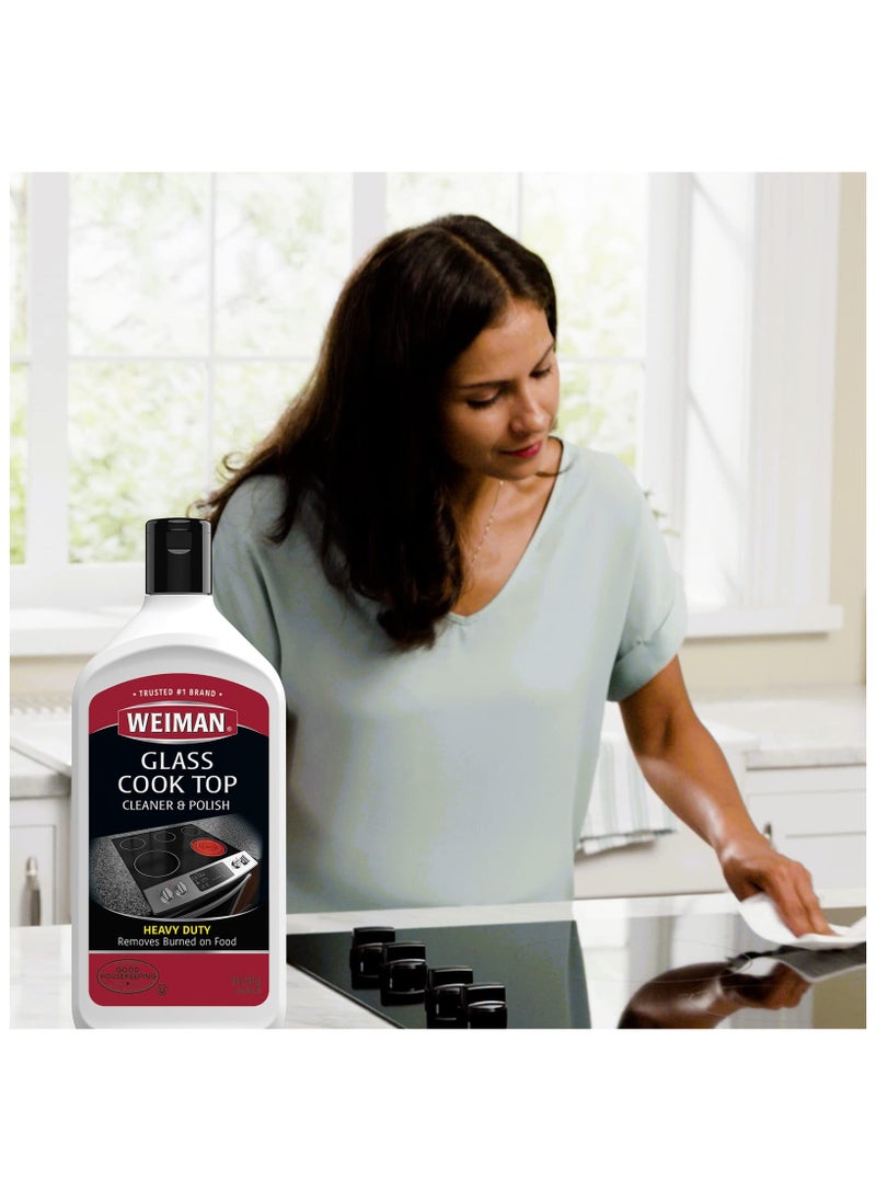 Weiman - Non-Abrasive, No Scratch Induction Glass Ceramic Stove Cooktop Heavy Duty Cleaner and Polish, 20 Ounce - Image 1
