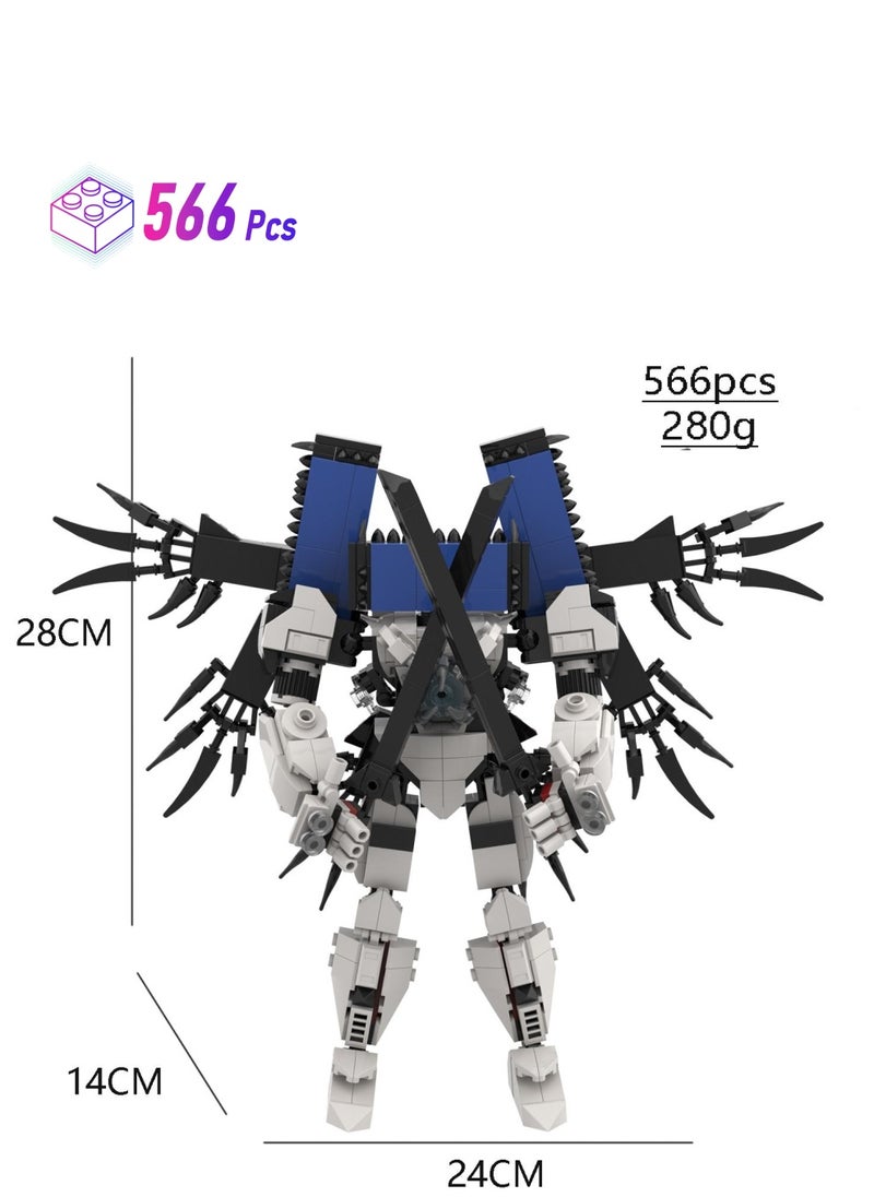General Man Toy Building Blocks 566Pcs Computer Man Toy Ideas Toys Battle Horror Game Model Ideas Toys Gifts for Adult & Kids  - Image 1