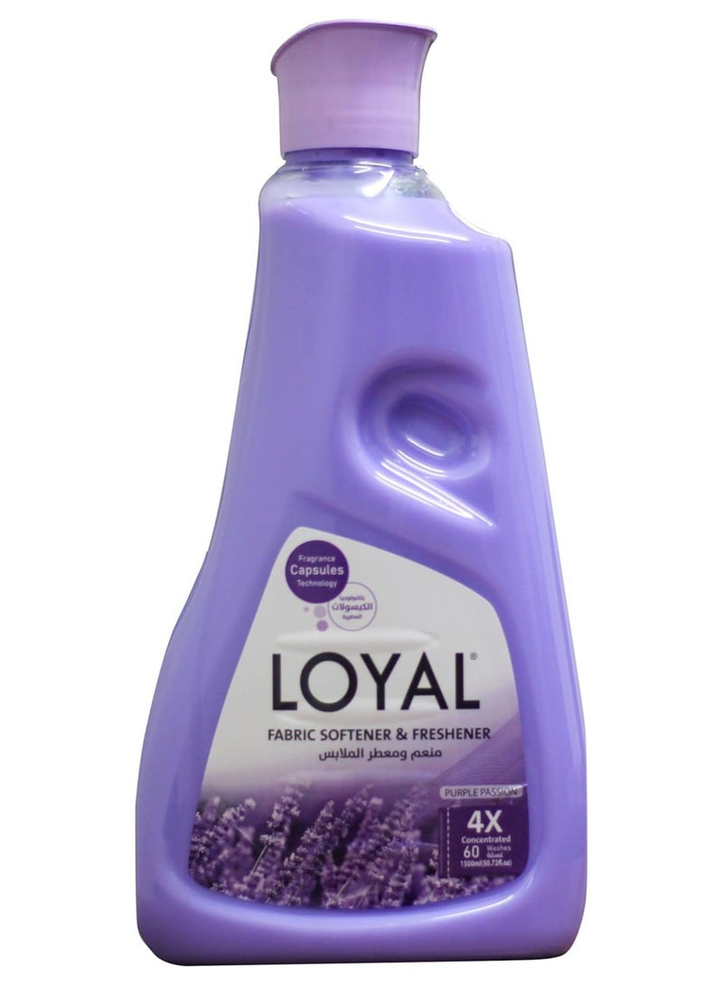Loyal Fabric Softener with Fragrance, 1500 ml - Purple Passion - Image 1