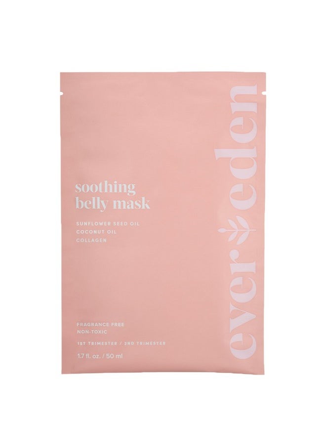 Evereden Evereden Soothing Belly Mask for Stretch Marks - 2nd/3rd Trimester Size | 1 count | Belly Mask for Pregnancy | Clean Pregnancy Skincare | Non-toxic and Fragrance Free  - Image 1