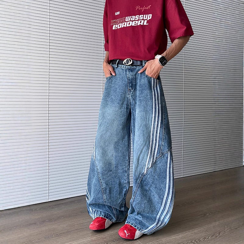 Unisex Casual Daily Denim Jeans - Image 3