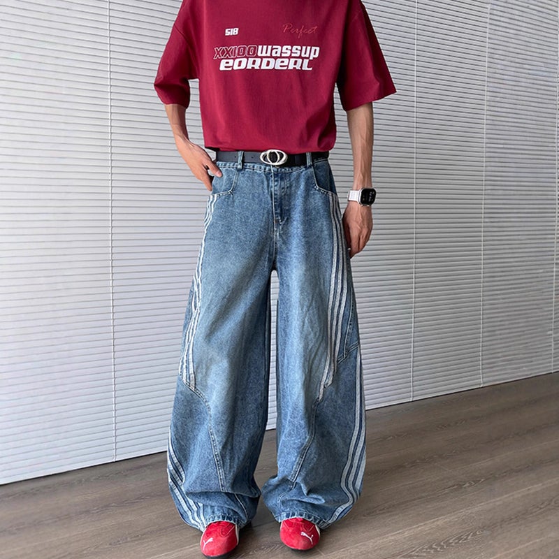 Unisex Casual Daily Denim Jeans - Image 2
