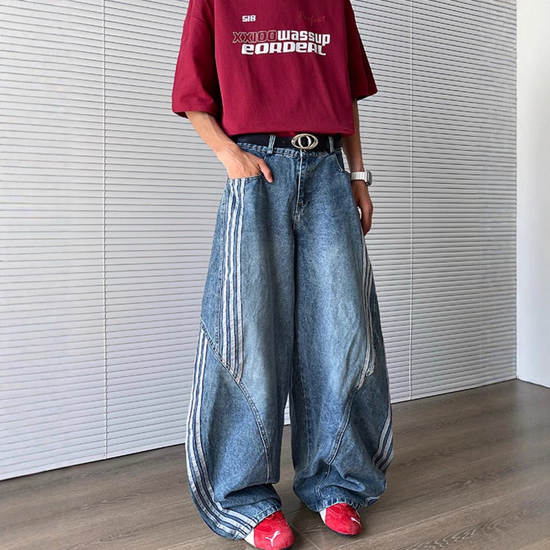 Unisex Casual Daily Denim Jeans - Image 4