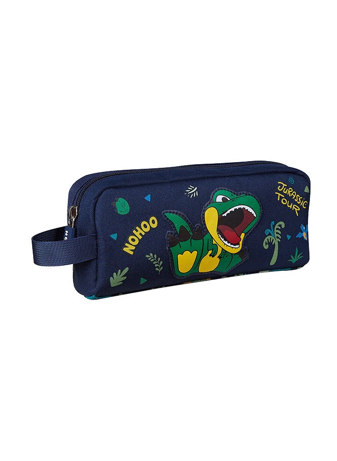 Nohoo Kids 16 Inch School Bag with Pencil Case Combo Dino - Green  - Image 4