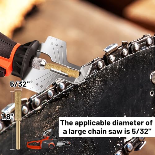 Big Gun 18pcs High Hardness Titanium Plated Chainsaw Sharpener Bits for Chain, Including 5/32''x 6, 3/16''x 6, 7/32''x 6pcs - Image 4