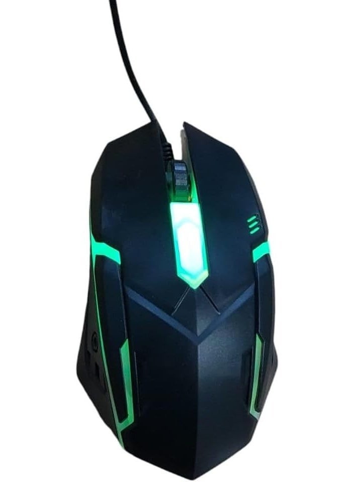 KB-5100 Gaming Keyboard and Mouse – Ergonomic design with RGB lighting, mechanical switches, programmable buttons, long cable - Image 2