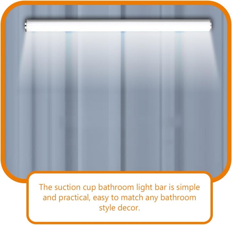 TIDTALEO LED Bathroom Vanity Light with Suction Cup, USB Rechargeable Mirror Front LED Makeup Lighting Fixture for Indoor Wall Mount, Over Mirror Bathroom Decor - Image 5