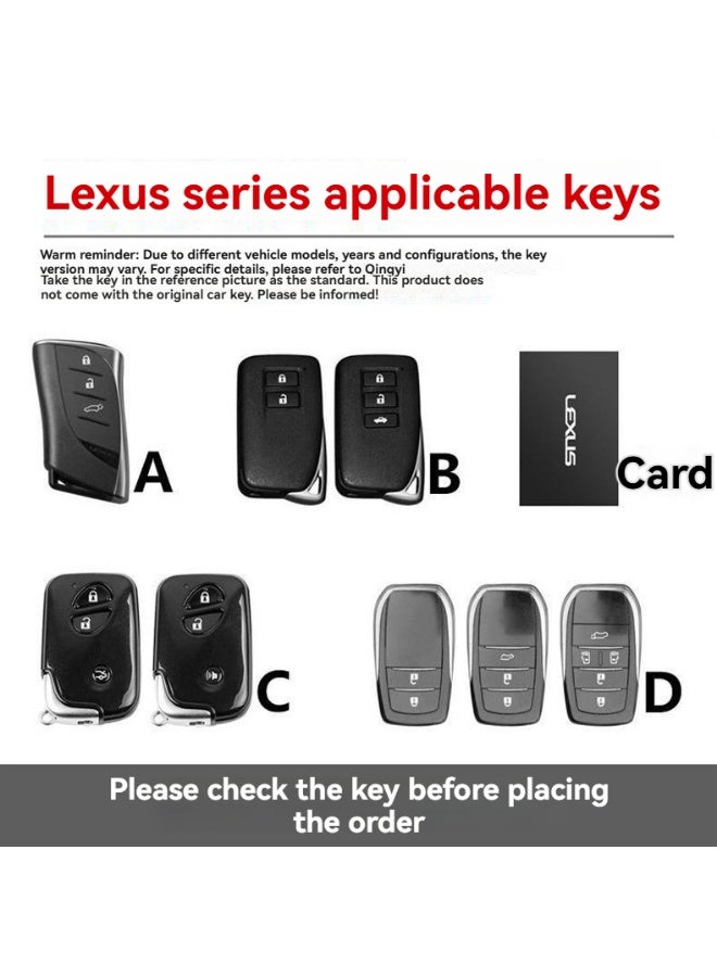 ليكساس غطاء حماية مفتاح السيارة الراقية مناسبة لـ Lexus es200 rx300ux260es300es300hnx200 حالة قشرة مفتاح السيارة - Image 2