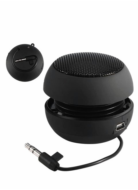 Mini Speaker, Portable Speaker built-in 3.5mm Aux Audio Jack Plug, HD Stereo Sound Rechargeable Outdoor for iPad/Smart Phone/Computer