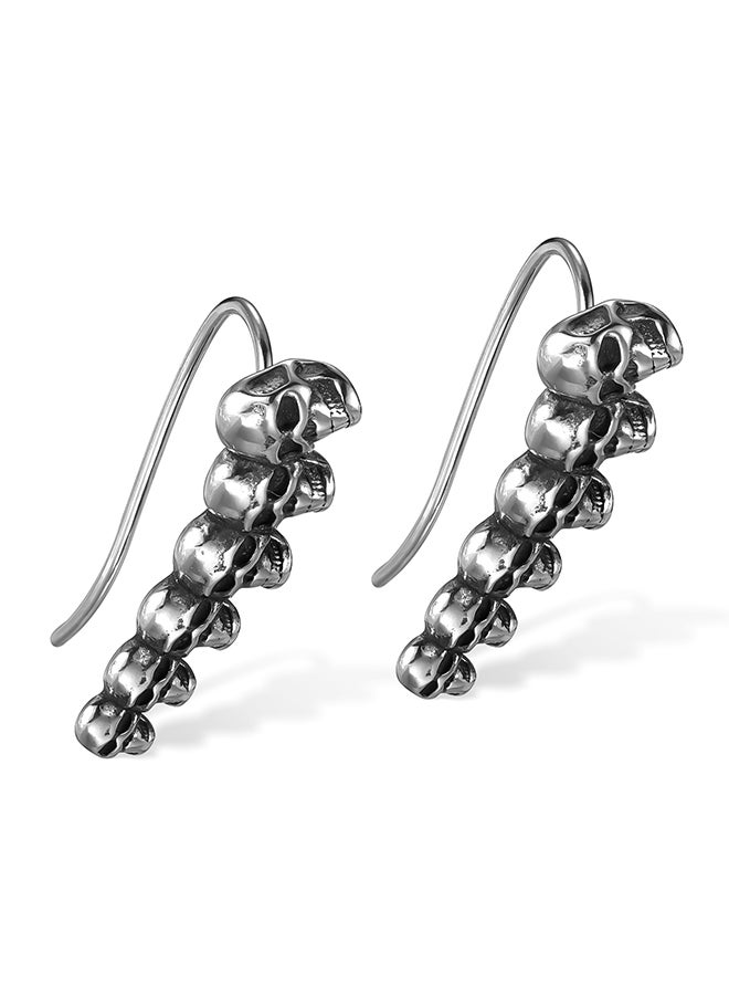 Retro Hip-Hop Gothic Style Ear Hooks Versatile Men And Women Fashion Stainless Steel Skull Creative Earrings - Image 1