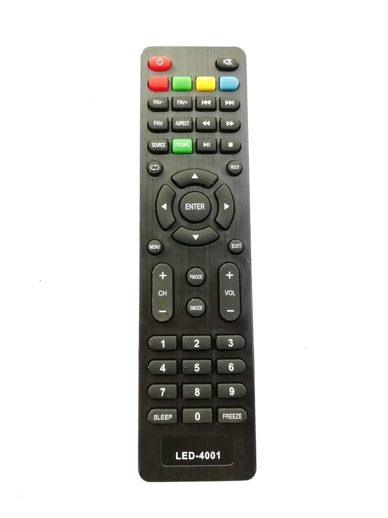 LipiWorld جهاز تحكم عن بعد LED-4001 LCD من LipiWorld® (مناسب لجهاز Intex Led) متوافق مع جهاز تحكم Intex Tv - Image 1