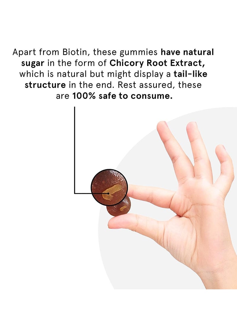 Man Matters - Biotin Hair Gummies (30N) - No Added Sugar - With Biotin, DHT Blockers, Vitamin A, C, E, Zinc & Fibre - For Healthy & Strong Hair - Strawberry Flavor - 100% Vegan & Gut Friendly - Image 1