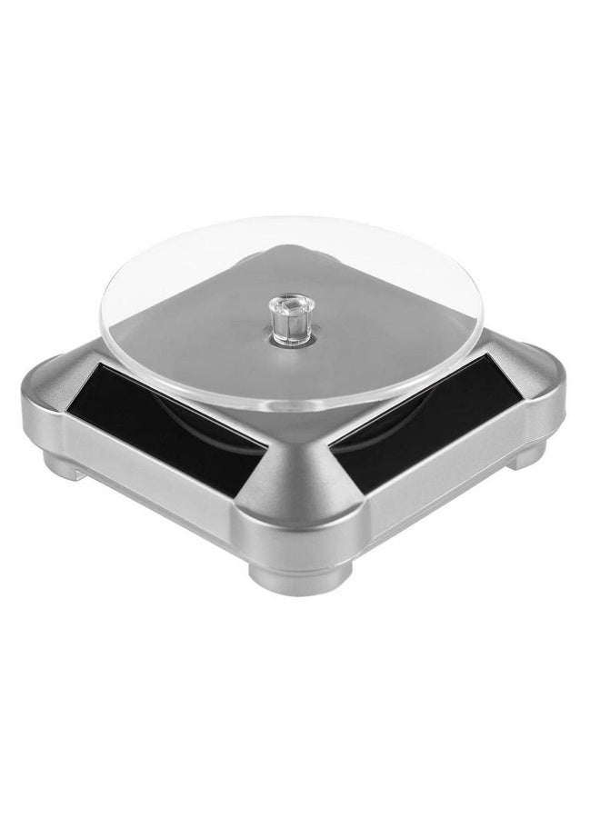 Solar Powered 360 Degree Rotating Display Stand for Jewelry Watch Phone, Random Color - Image 3