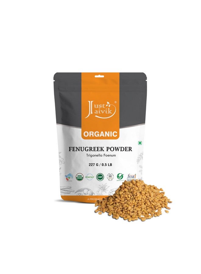 Just Jaivik Just Jaivik 100% Organic Fenugreek Powder 0.5 lb / 227 gm / 08 oz | Trigonella Foenum Methi Powder | Supports Healthy Digestive System & Boosts Immunity | USDA Certified Organic - Image 1