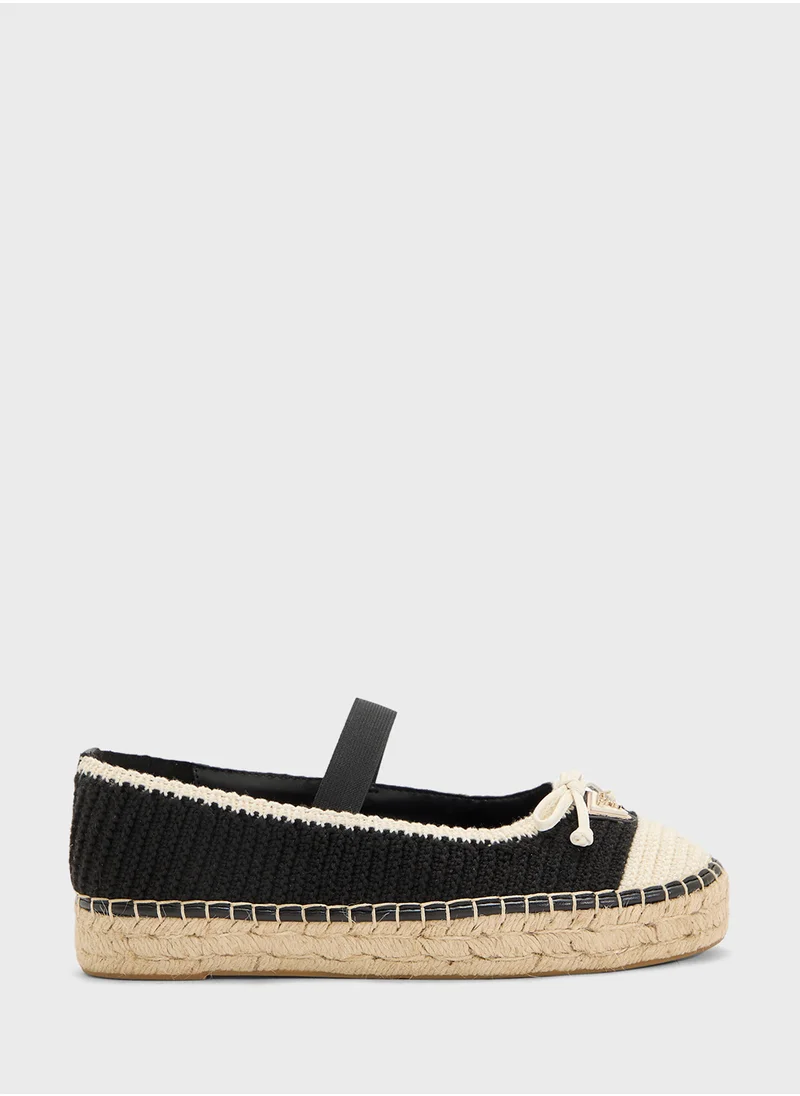 GUESS Bow Detailed Strappy Ballerinas