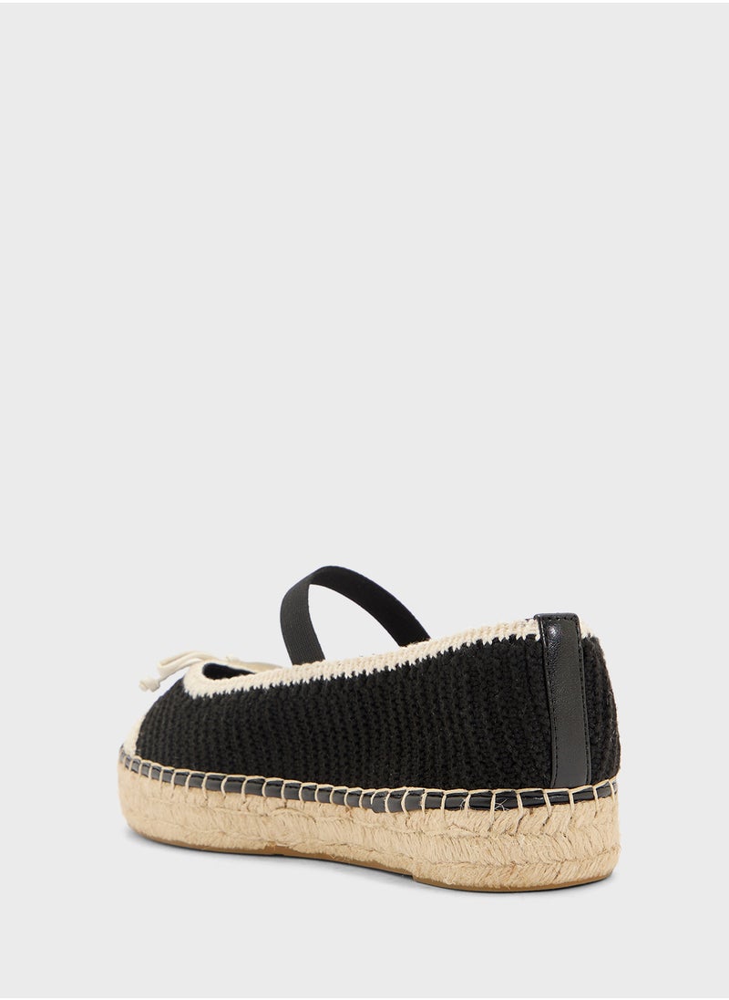 GUESS Bow Detailed Strappy Ballerinas  - Image 3