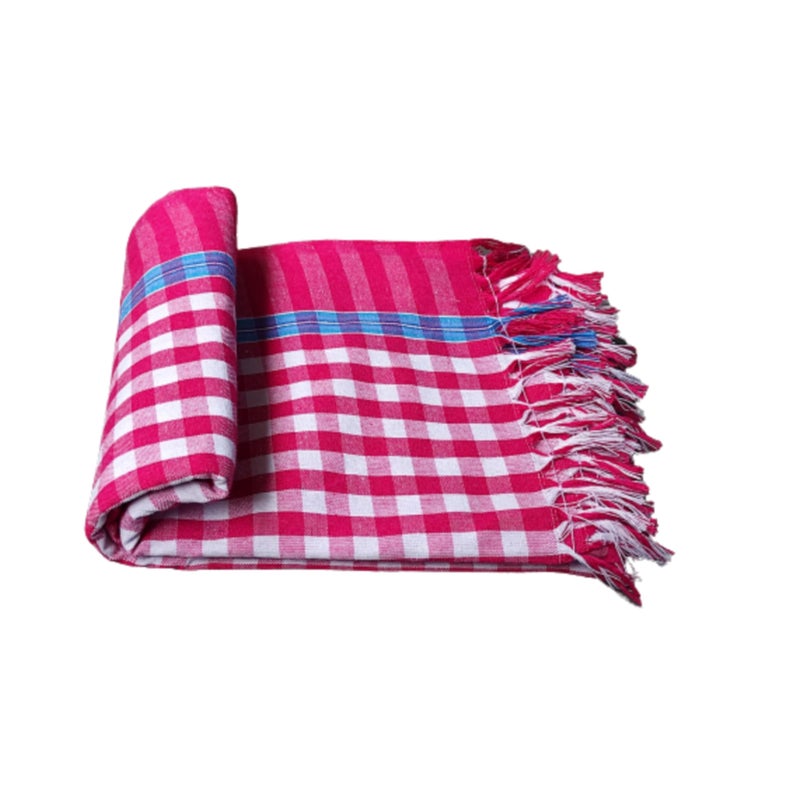VUNNAVA® Handloom 100% Pure Cotton Towels XXXL Size 36/72Inch(90/180cm) 3/6feet Heavy Quality (Multicolour Pack of 3) - Image 4