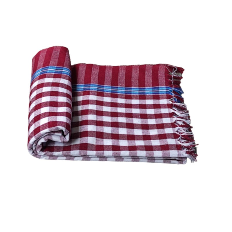 VUNNAVA® Handloom 100% Pure Cotton Towels XXXL Size 36/72Inch(90/180cm) 3/6feet Heavy Quality (Multicolour Pack of 3) - Image 3