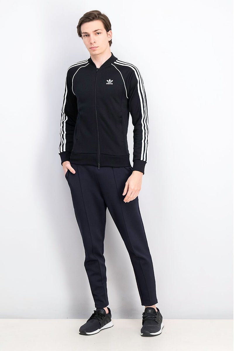 Adidas Men Sportswear Fit Long Sleeve Training Jacket, Black and White - Image 3