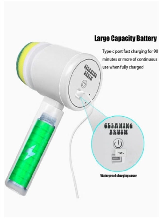 Electric Spin Scrubber, Cleaning Brush for Bathroom Rechargeable Scrubber with 3 Replaceable Heads Tub Floor Tile Window Kitchen - Image 5