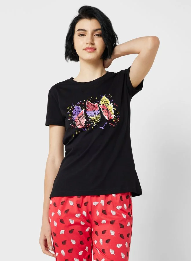 Ginger Printed Pyjama Set