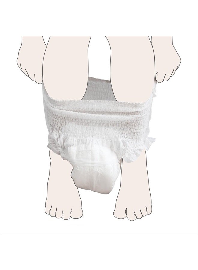 Momcozy Postpartum Disposable Underwear, 12 PCS No Leak New-Thin Built-in Pad Self-Absorbent Free-Move Period Underpants for Women Mothers Moms Labor Delivery Care White - Image 4