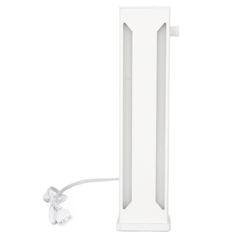 White GPU Support Bracket With Magnetic Base ARGB Lighting - Sliding Adjustable Graphics Card Support - Strong Aluminum GPU Holder for Extra Large Cards - Image 1