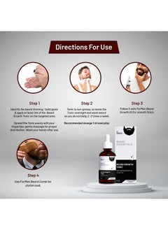 Formen Formen Beard Growth Tonic 5% Topical Solution, 2% Burgeon-Up Promotes Beard Growth & Thickness Alcohol-Free-30 Ml,0.3 kilograms  - Image 4