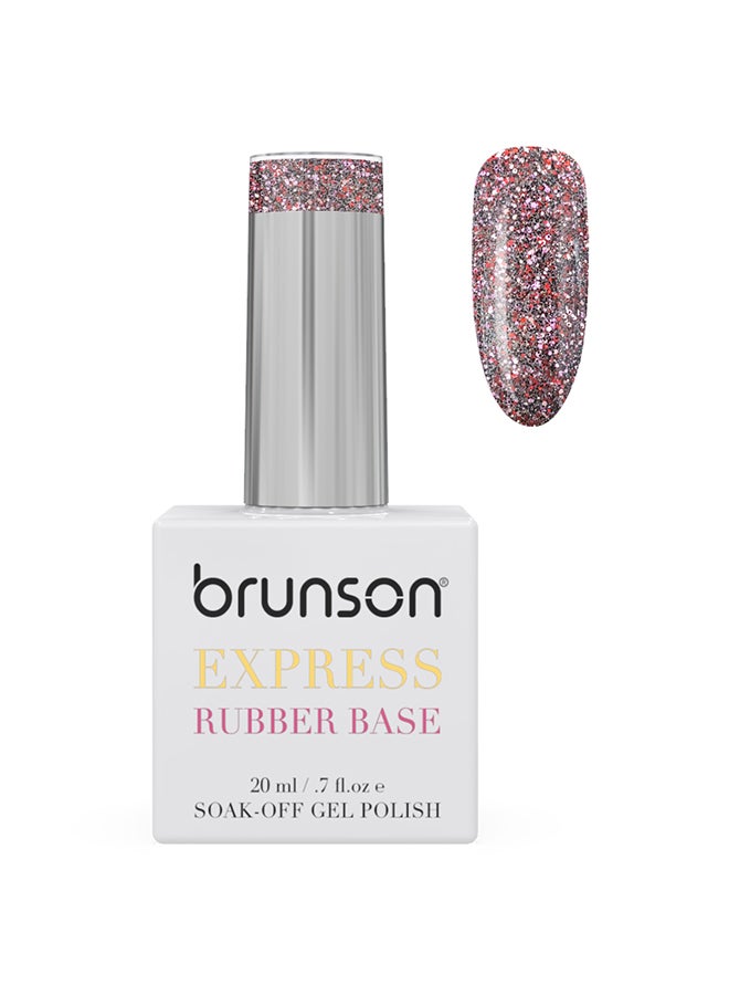 brunson Rubber Base Gel Nail Polish Long Lasting Gel Polish Base for Chip-Free Shine Strengthens French Manicure Rubber Base Coat UV/LED Rubber Gel Soak Off Hard Gel Polish for Nail Extension Gel 20ml