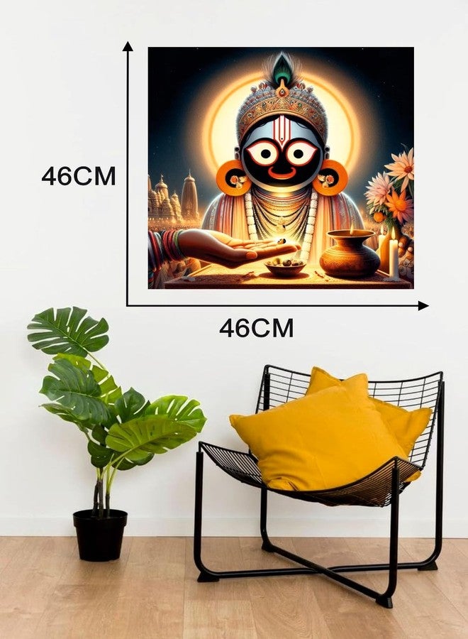 Sky Flying Lord Jagannath Ji Wall Poster (JAG18_NW_02) Living Room, Pooja Room, KIds Room (Size - 46CM X 46CM) - Image 4