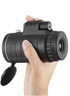 Generic Monocular Telescope Clear Vision for Adults&Kids, Waterproof Prism Monoculars for Bird Watching Hunting Camping,Cool Stuff Gifts for Outdoorsman,with Smartphone Adapter & Tripod  - Image 1