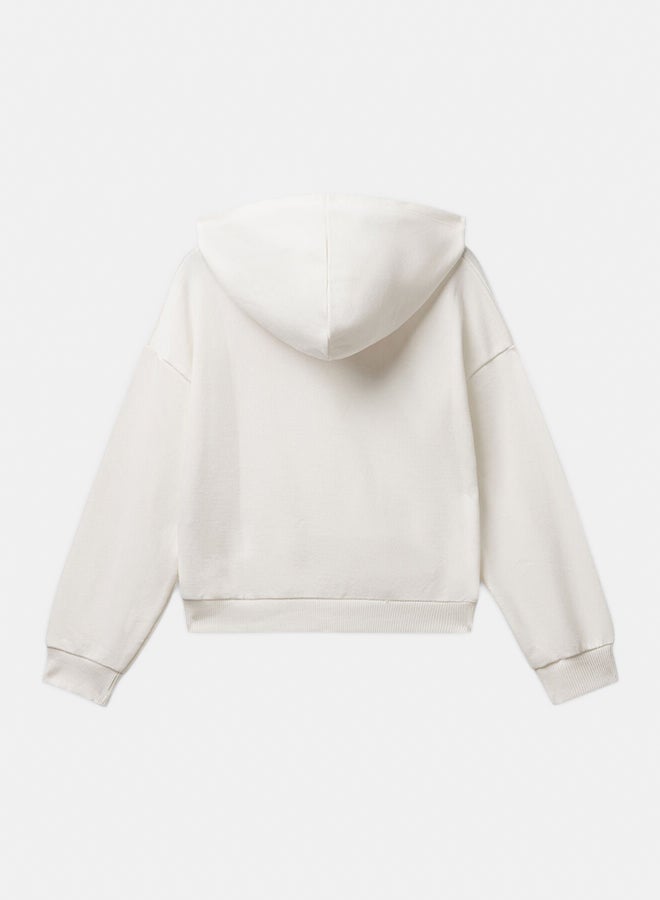 Benetton Girls Hooded Sweatshirt with print - Image 3