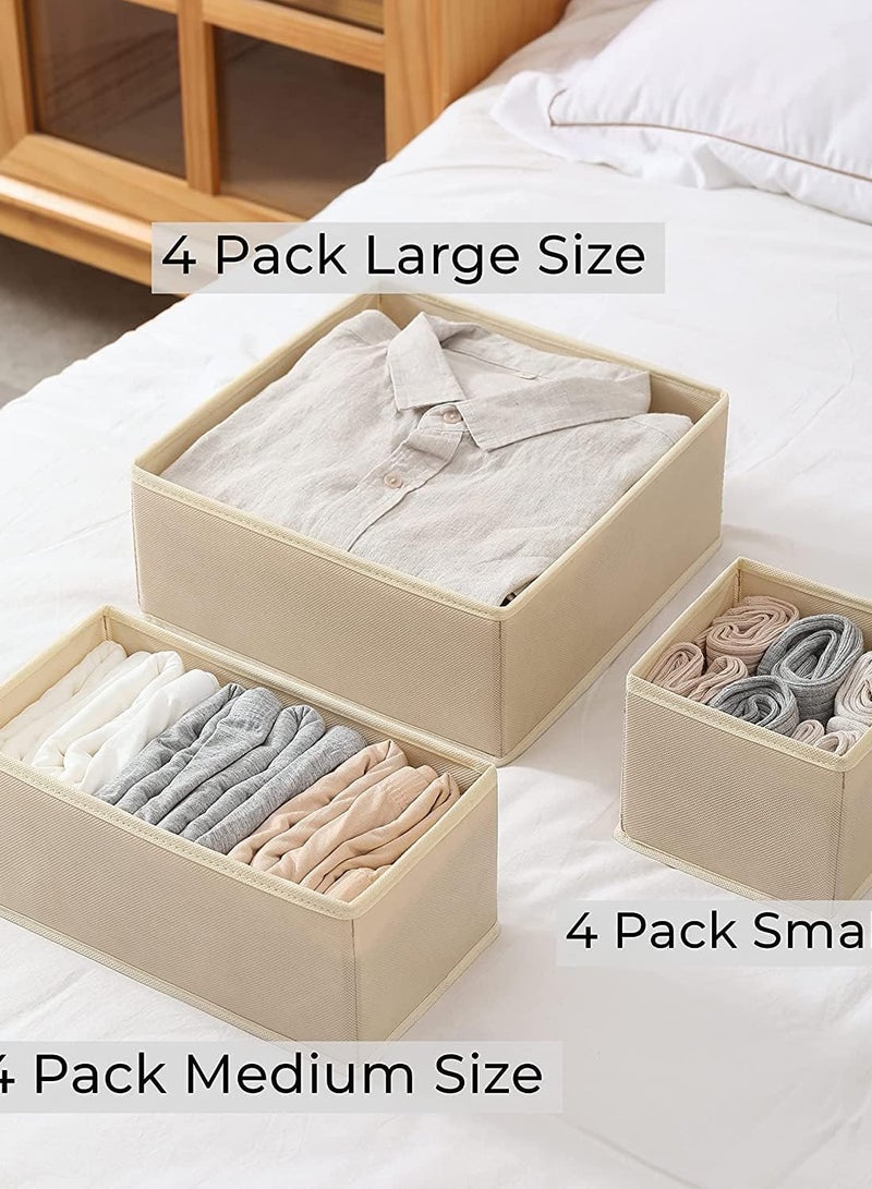 PADOM Padom Clothing Storage Organizers, 12 Set Foldable Underwear Drawer Organizer and Closet Dividers, Storage Box for Clothes, Socks, Underwear  - Image 5