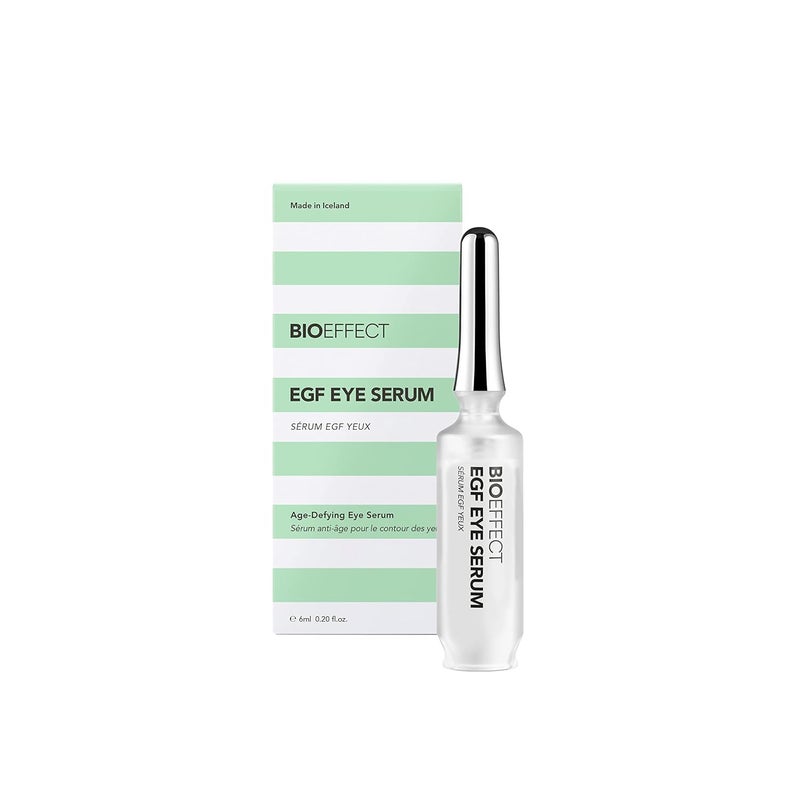 BIOEFFECT EGF Eye Serum with DePuffer Rollerball AntiAging Moisturizing Contour Gel To Visibly Reduce Wrinkles Puffiness Fine Lines with Barley GrowthFactor Protein