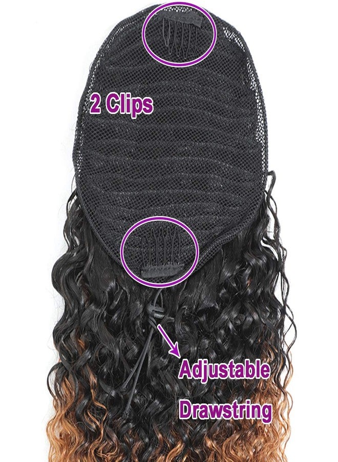 Feelgrace 22" Long Curly Ponytail Hair Extension Drawstring Kinky Curly Pony Tail Hair Piece for Black Women Girls Quality Real Human Hair Clip in Ponytail Hair - Image 3