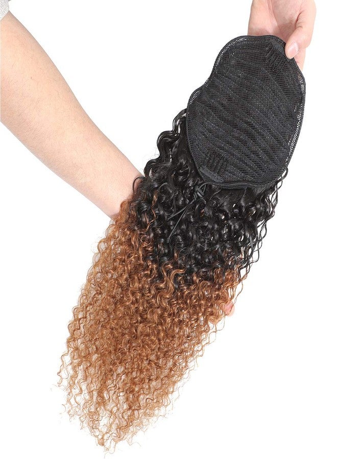 Feelgrace 22" Long Curly Ponytail Hair Extension Drawstring Kinky Curly Pony Tail Hair Piece for Black Women Girls Quality Real Human Hair Clip in Ponytail Hair - Image 2