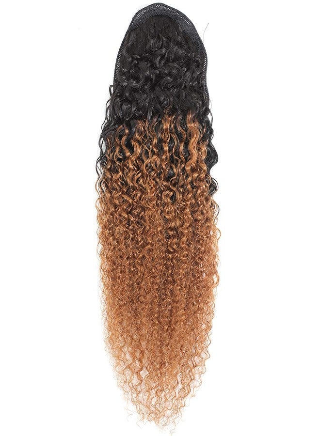 Feelgrace 22" Long Curly Ponytail Hair Extension Drawstring Kinky Curly Pony Tail Hair Piece for Black Women Girls Quality Real Human Hair Clip in Ponytail Hair - Image 4