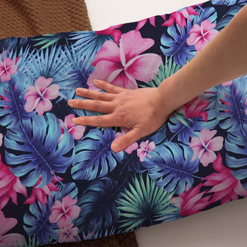 Coozly Lumbar Body Pillow | Arm Curl Pillow | Back Support Pillow | Pregnancy Pillow with Cover (Full Premium, Tropika) - Image 4