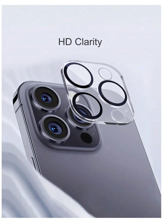 4-piece set: High-quality transparent tempered glass film (2 pieces) + 3D night vision camera lens protector (2 pieces), provide double protection, tempered glass mobile phone protective film, drop-resistant and scratch-resistant, delicate texture, compatible with iPhone 16 Pro Max series, waterproof, shockproof, anti-fingerprint, full coverage - Image 4