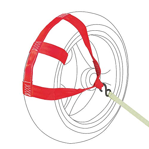 MOTO4U Universal Motorcycle Rear Wheel Tie down Strap in Red